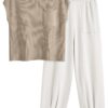 LILLUSORY 2 Piece Knit Sets For Women Trendy Sweatsuit Sets